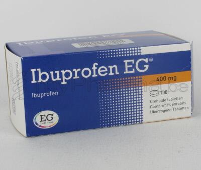 IBUPROFEN EG 400 MG  100 TABL (geneesmiddel)