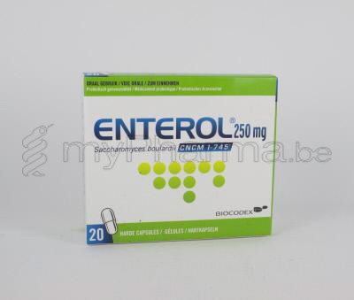 ENTEROL 250 MG 20 CAPS  (geneesmiddel)