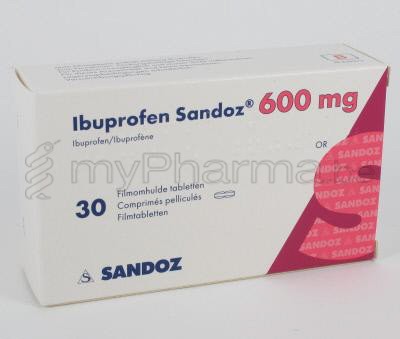 IBUPROFEN SANDOZ 600 MG  30 TABL (geneesmiddel)