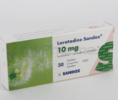 LORATADINE SANDOZ 10 MG  30 TABL  (geneesmiddel)