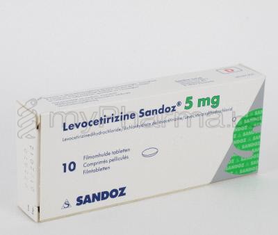 LEVOCETIRIZINE SANDOZ 5 MG 10 TABL   (geneesmiddel)