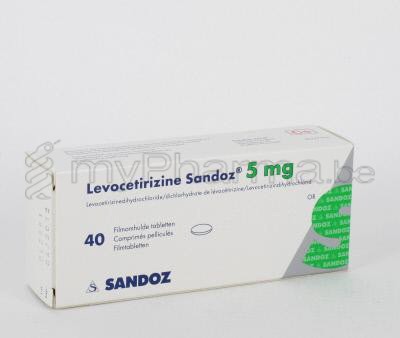 LEVOCETIRIZINE SANDOZ 5 MG  40 TABL (geneesmiddel)